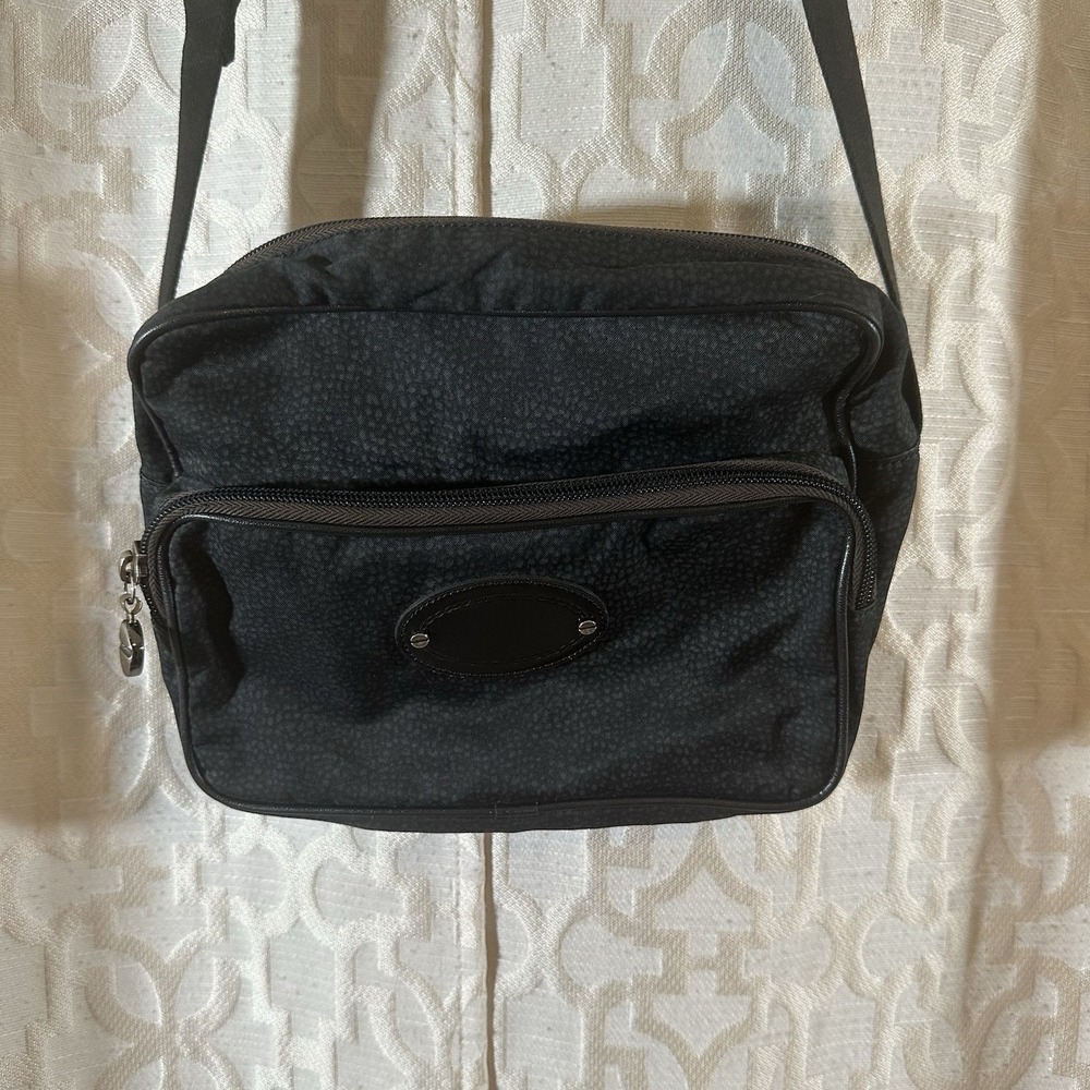 Borbonese Brown Nylon Crossbody Shoulder Bag